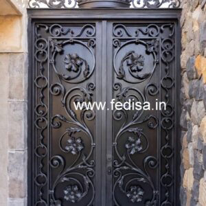 Attractive Artistic Main Gate Grill Design No-3585