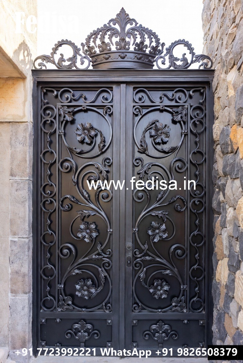 Attractive Artistic Main Gate Grill Design No-3585