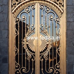 Elegant Steel Gate Grill Design for Main Entrance No-3604