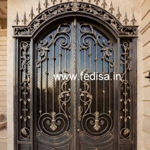 Gate Grill Design with Geometric Pattern Inspiration No-3627