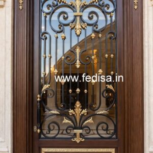 Grand Entrance Gate Grill Design for Luxury Villas No-3648