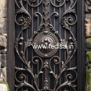 Front House Gate Grill Design with Elegant Pattern No-3673
