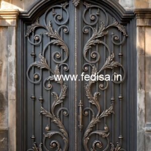 Stylish Entrance Grill Gate Design for Modern Homes No-3696