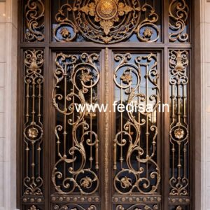 Elegant Front Entrance Gate Grill Design Ideas No-3715