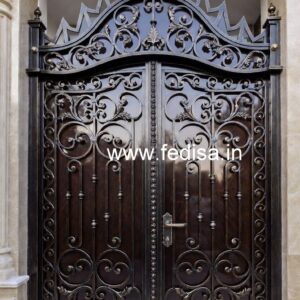 Stylish Main Gate Grill Design with Modern Patterns No-3716