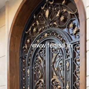 Unique Entrance Gate Grill Design for Contemporary Homes No-3734