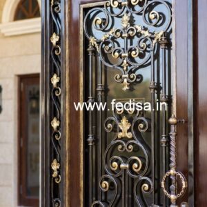 Modern Black Iron Gate Grill Design Inspiration No-3741
