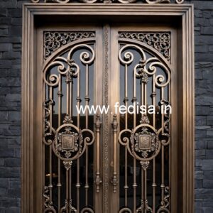 Contemporary Front Gate Grill Design with Elegant Finish No-3796