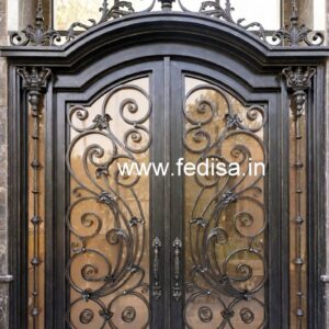 Fancy Residential Gate Grill Design for Modern Villas No-3809