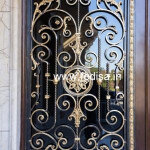 Elegant Iron Grill Gate Design for Contemporary Homes No-3821