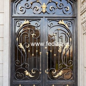 Luxury Geometric Gate Grill Design for House Fronts No-3823