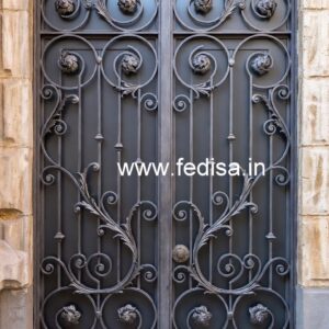 Stylish Modern Iron Grill Gate Design for Homes No-3840