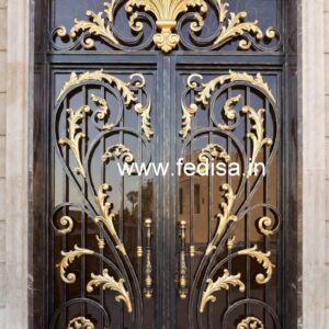 Modern House Front Entrance Grill Gate Design No-3844
