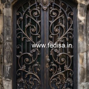 Luxury Iron Entrance Grill Gate Design No-3848