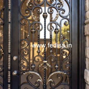 Elegant Artistic Gate Grill Design for Houses No-3868