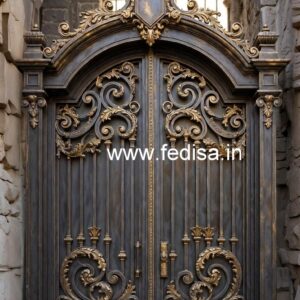 Artistic Front House Grill Gate Design Trends No-3873
