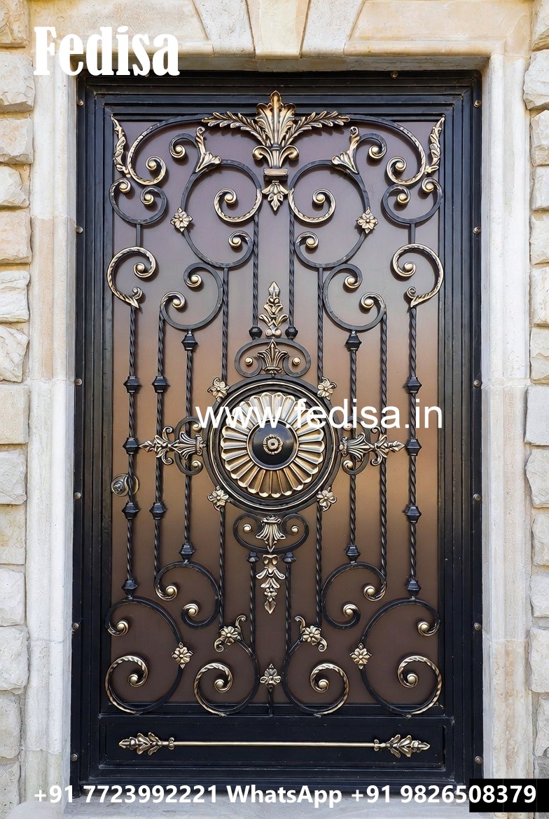 Attractive Artistic Main Gate Grill Design No-3885