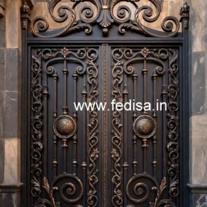 Elegant Fancy Steel Gate Grill Design No-3887