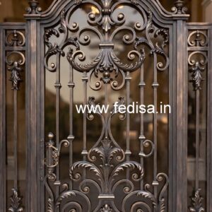 Elegant Stylish Main Entrance Gate Grill Design No-3896