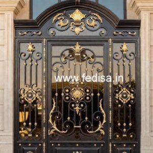 Elegant Steel Gate Grill Design for Main Entrance No-3904