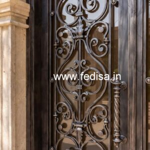 Front Entry Gate Grill Design for Contemporary Villas No-3943