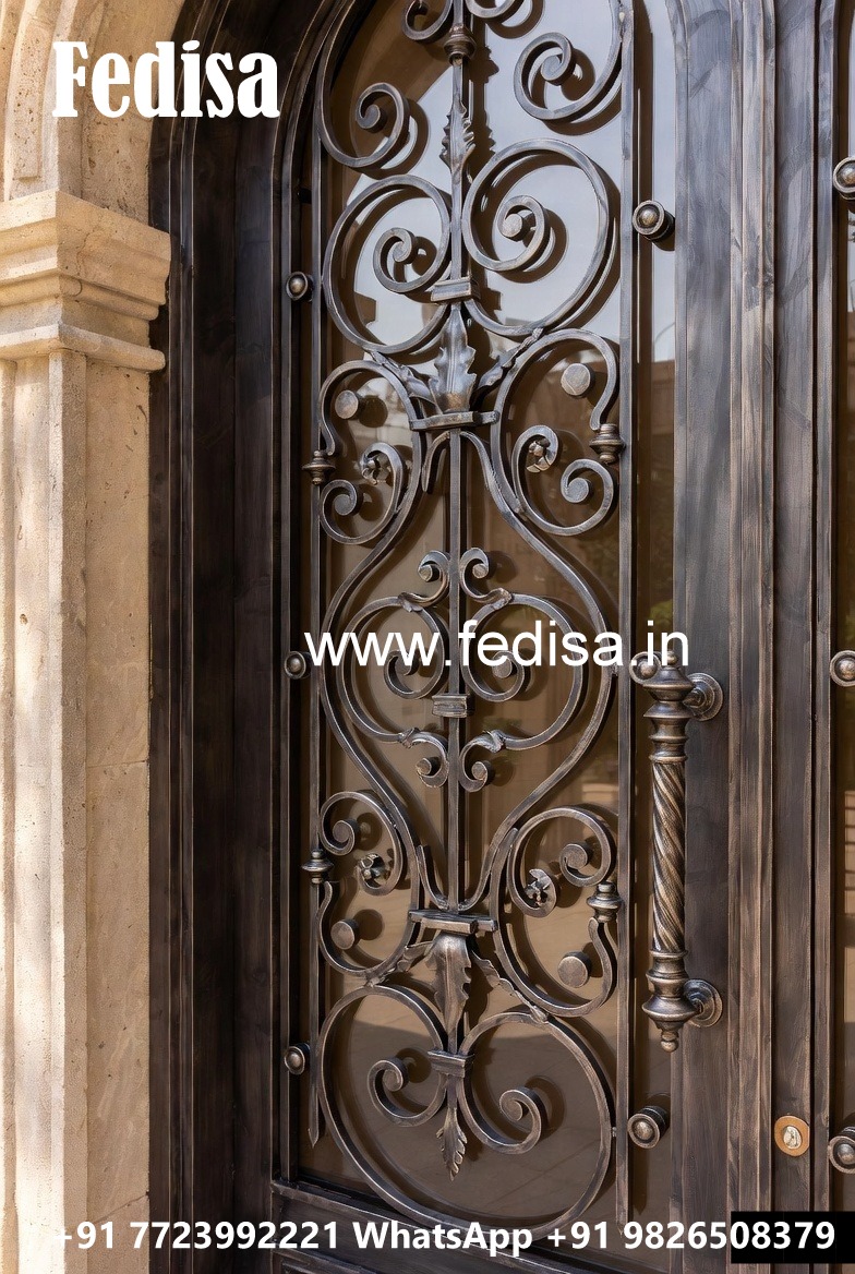 Front Entry Gate Grill Design for Contemporary Villas No-3943