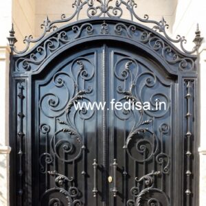Elegant Sliding Gate Grill Design for Residences No-3961