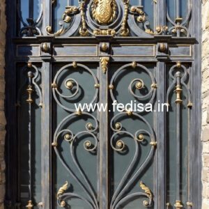 Black and Gold Gate Grill Design Inspiration No-3965