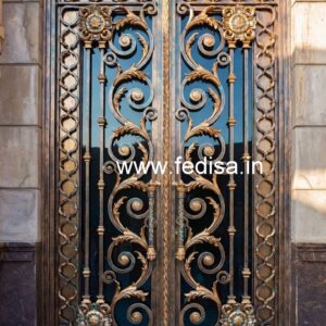 Stylish Iron Gate Grill Design with Modern Appeal No-3970