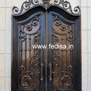 Modern Geometric Gate Grill Design for Entrances No-3971