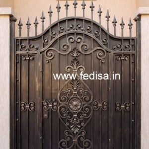 Attractive Steel Gate Grill Design for House Fronts No-3976
