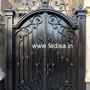 Artistic Front Gate Grill Design for Elegant Homes No-3978