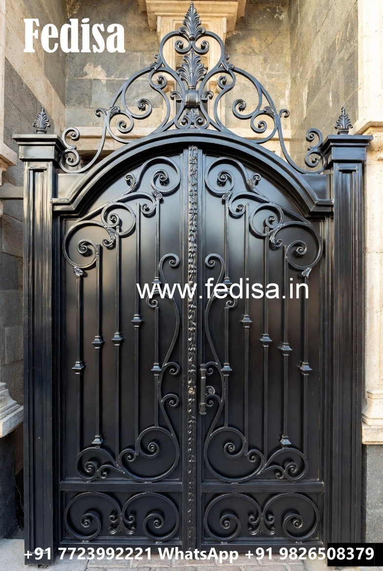 Artistic Front Gate Grill Design for Elegant Homes No-3978