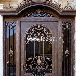 Luxury Iron Grill Gate Design with Golden Finish No-3990