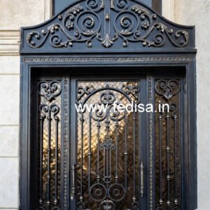 Creative Main Gate Grill Design for House Fronts No-3994