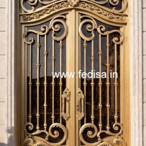 Modern Exterior Grill Gate Design for House Front No-4012