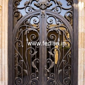 Unique Steel Gate Grill Design with Artistic Touch No-4013