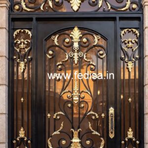 Elegant Black Gate Grill Design for House Entrance No-4025