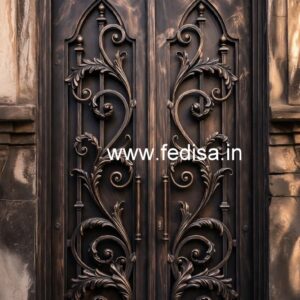 Elegant Security Gate Grill Design for Modern Houses No-4043