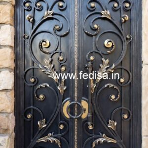 Modern Entrance Gate Grill Design with Elegant Pattern No-4050