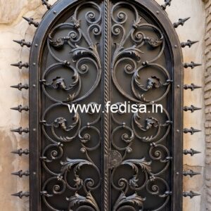 Elegant House Front Grill Gate Design for Villas No-4073