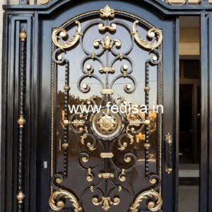 Fancy Exterior Gate Grill Design for Elegant Villas No-4081