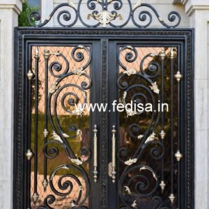 Contemporary Front Gate Grill Design with Elegant Finish No-4096