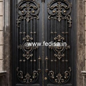 Elegant Iron Grill Gate Design for Contemporary Homes No-4121