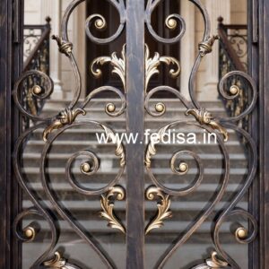 Elegant Modern Exterior Grill Gate Design No-4175