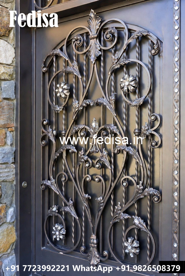 Contemporary Main Door Grill Gate Design No-4177