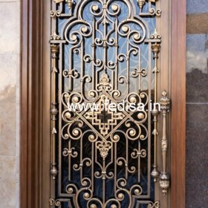 Modern Exterior Steel Grill Gate Design No-4183