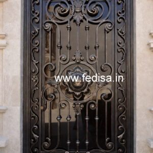 Stylish Gate Grill Design for Contemporary House Fronts No-4202