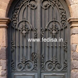 Elegant Home Gate Grill Design with Artistic Look ? No. 4244