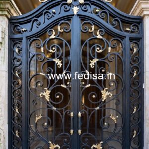 Custom Steel Gate Grill Design for Modern Homes No-4256
